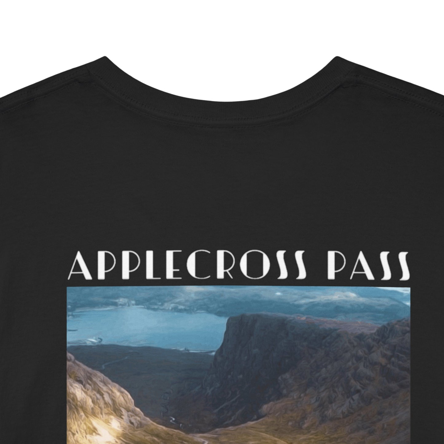 Black 'Applecross Pass' Heavy Cotton Tee | SANTOS&STONE