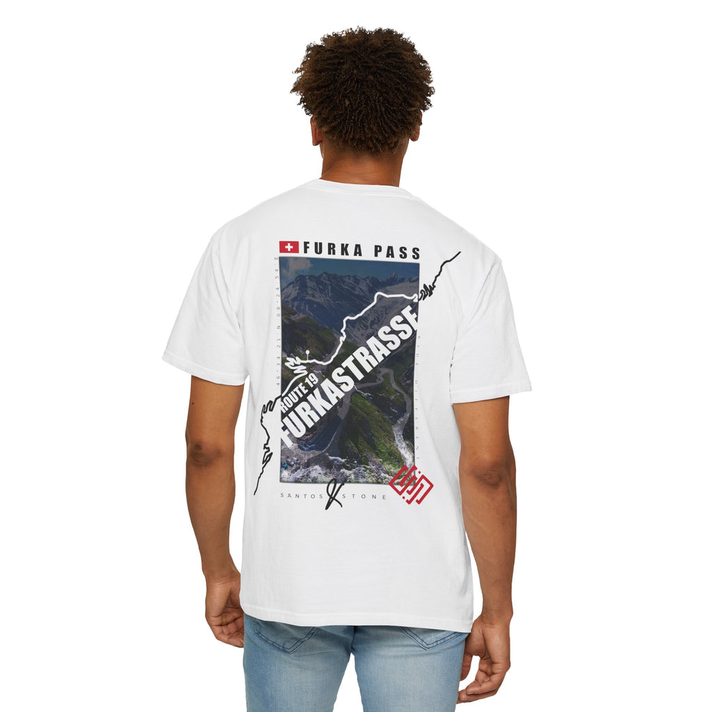 Unisex Cotton Tee - 'Furka Pass' | SANTOS&STONE